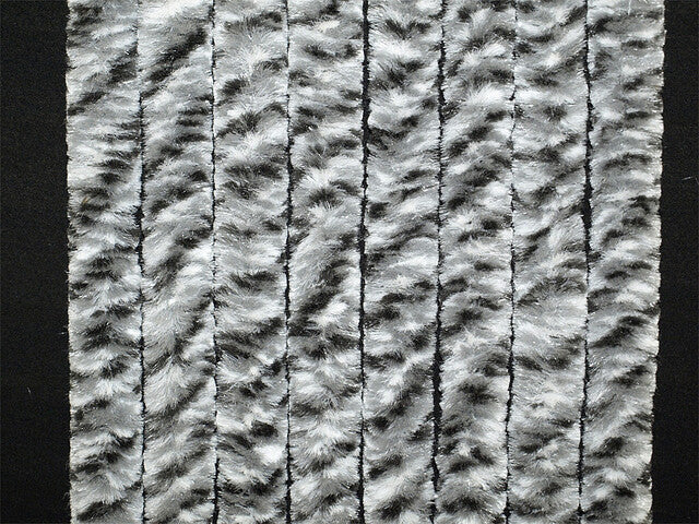 Durų užuolaida Arisol 100 x 205 cm spalva balta / sidabrinė / antracito dėmėta