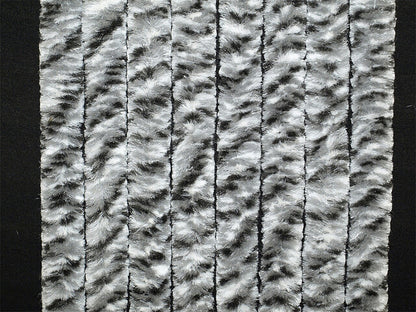Durų užuolaida Arisol 100 x 205 cm spalva balta / sidabrinė / antracito dėmėta