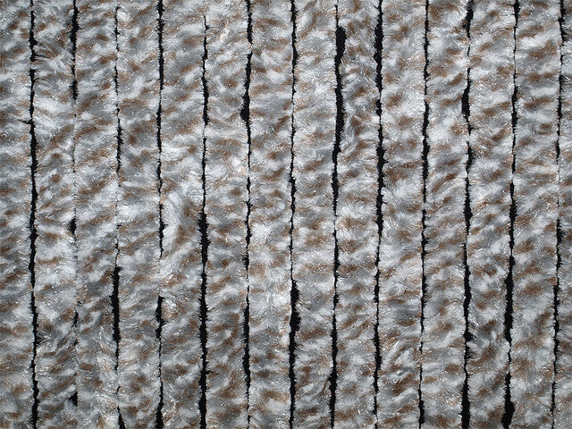 Durų uždanga Arisol 100 x 205 cm spalva balta / sidabrinė / ruda dėmėta