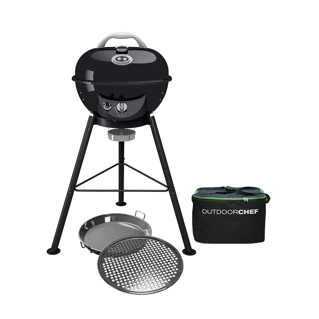 Dujinis virdulys BBQ OUTDOORCHEF Chelsea 420 G 30 mbar įsk. Krepšys ir gurmaniškas rinkinys
