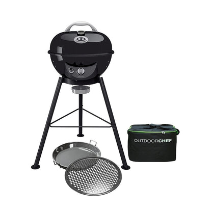 Dujinis virdulys BBQ OUTDOORCHEF Chelsea 420 G 30 mbar įsk. Krepšys ir gurmaniškas rinkinys