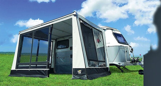 Markizės Wigo Rolli Touring for Puck, Pan, Familia 240 x 250 cm, sp. pilka/sidabrinė