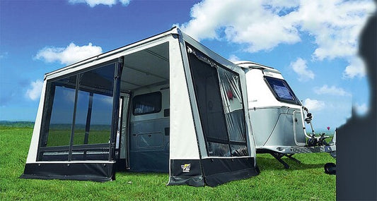 Priekinis skydelis Wigo Rolli Touring for Puck, Pan, Familia 260 x 200 cm, sp. pilka/sidabrinė