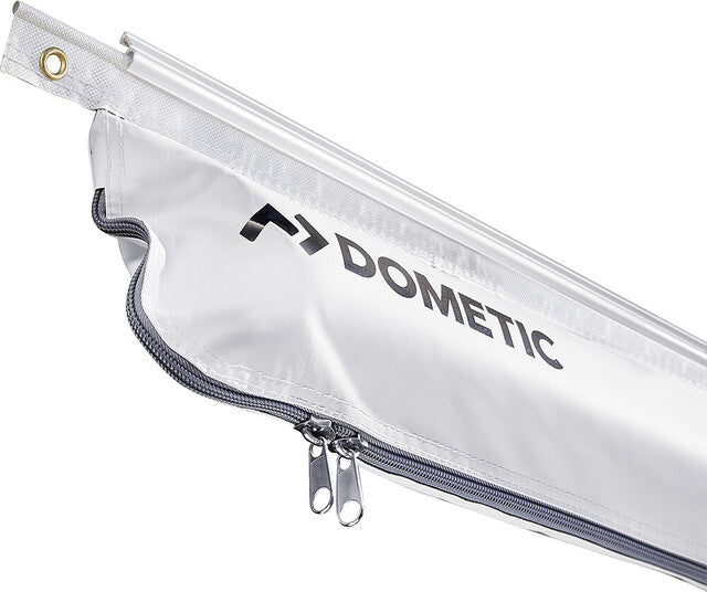 Krepšinė markizė Dometic Revo Zip 200 x 145 cm Korpusas sidabras Audinys pilkas