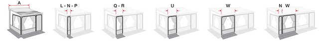 Markizės FIAMMA Privacy Room 300 Ducato H3 - F80s