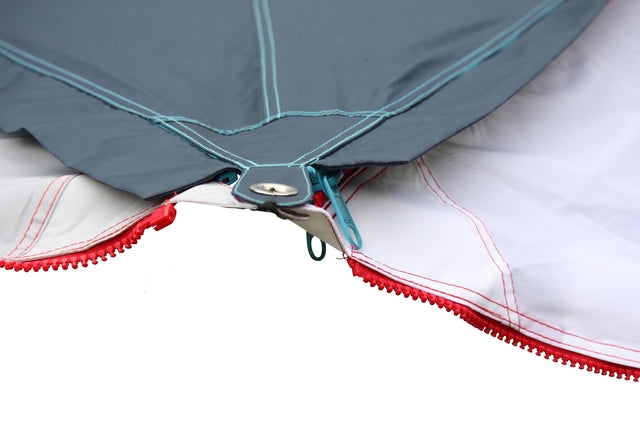 Sun sail BENT Zip-Protect Canvas Single Colour red