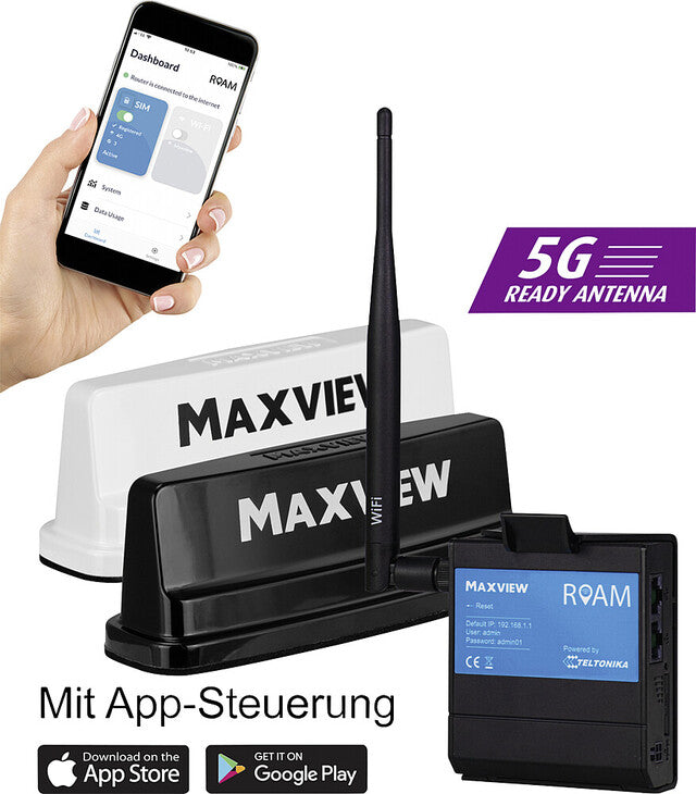Antena ir maršrutizatorius MAXVIEW Roam Campervan Spalva balta