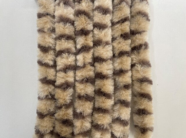 Durų užuolaida Arisol Striped 56 x 205 cm smėlio spalvos