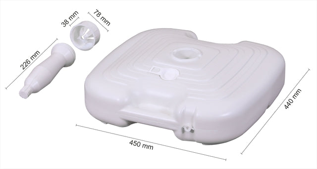 Schneider skėčio stovas 25 - 32 mm spalva balta apytiksl. 20 l