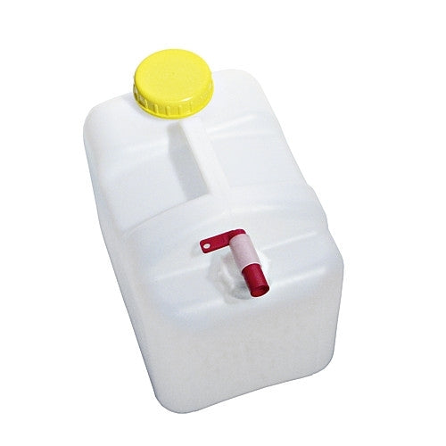 Daugiakampis kanistras 15 l, 250 x 250 x 390 mm DIN 96 / DIN 51 įsk. dangtelis čiaupui