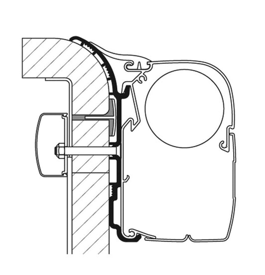 Adapterio bėgelis 300 cm sieninei markizei Thule Omnistor Series 5/8 B rstner