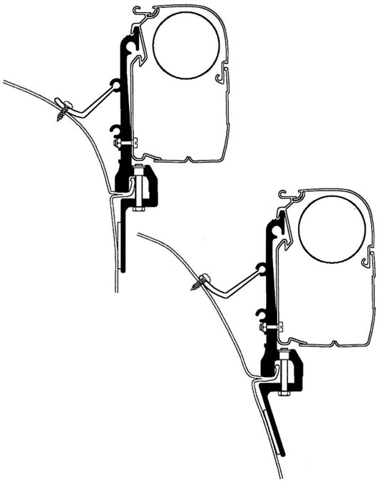 Adapterio bėgelis 400 cm sieninei markizei Thule Omnistor Series 5/8 Bürstner Ixeo T680