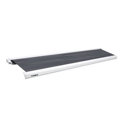 Roof awning DOMETIC PerfectRoof PR 2500 375 x 275 cm fabr. col. horizon grey Housing col. white, 12 V motor