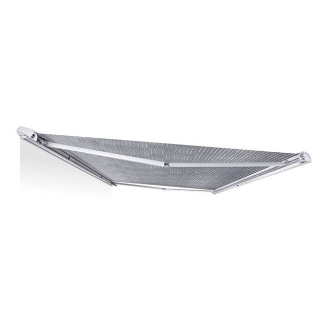Roof awning DOMETIC PerfectRoof PR 2500 375 x 275 cm fabr. col. horizon grey Housing col. white, 12 V motor