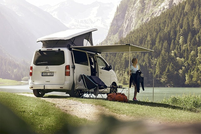 Wall awning THULE 3200 190 x 250 cm Scarf color mystic grey Housing color anthracite
