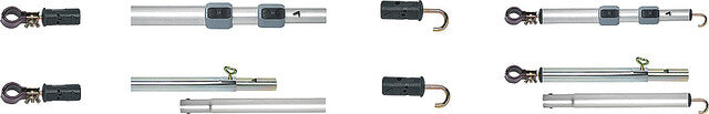 bar Alu-Line Easy- System Alu › 22 / 19 mm 120 - 200 cm telescopic 2 - piece
