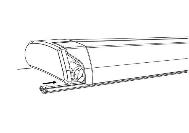 Tvirtinimo bėgelis Thule QuickFit montavimas ant stogo 9200 / 6200 iki 400 cm