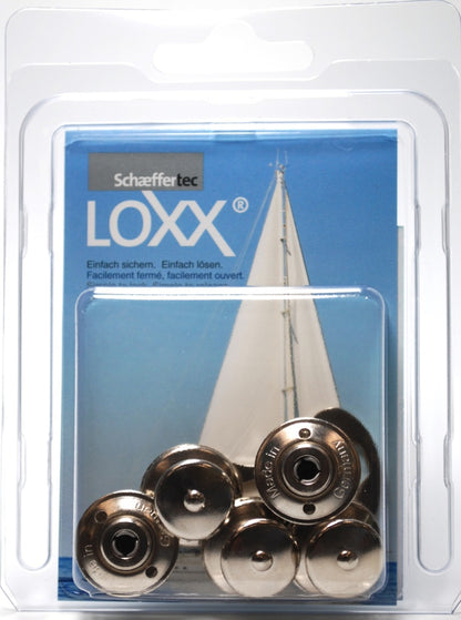 Tenax 5 upper part big head key Nickel-plated - 6 pieces
