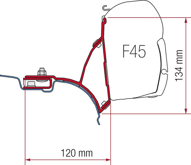 Adapterio komplektas VW T5 UK versija