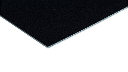Base Purvario plastic with Velour fab. col. black 50 x 50 cm