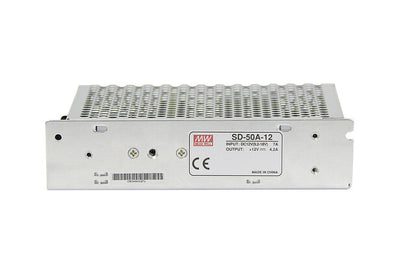 LED nuolatinės srovės įtampos keitiklis Meanwell 9,2 - 18 V / 12 V / 4,2 A / 50 W Spalva sidabrinė