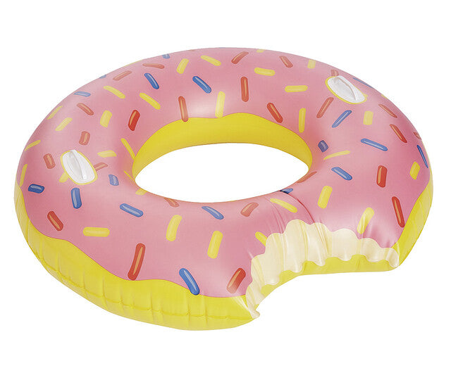 Plaukimo žiedas Happy People Donut XXL su rankena Spalva įvairiaspalvė