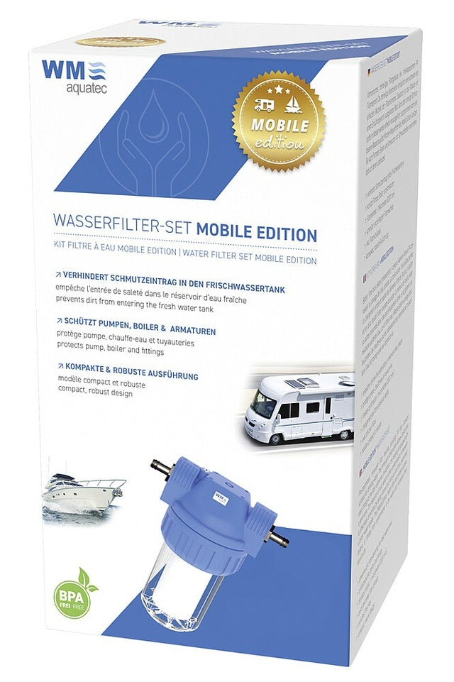 Vandens filtrų rinkinys WM aquatec Mobile Edition Spalva mėlyna/skaidri