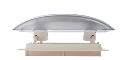 Roof hood MPK VisionVent S per 27 P cut-out 28 x 28 cm colour white hood smoked glass