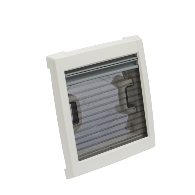 Roof hood MPK VisionVent S per 27 P cut-out 28 x 28 cm colour white hood smoked glass