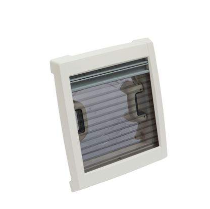 Roof hood MPK VisionVent S per 27 P cut-out 28 x 28 cm colour white hood smoked glass