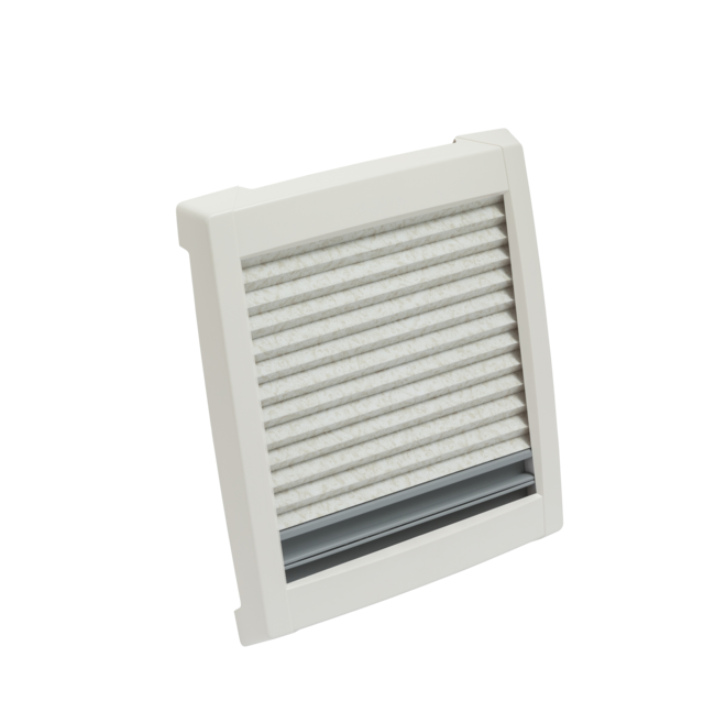 Roof hood MPK VisionVent S per 27 P cut-out 28 x 28 cm colour white hood smoked glass