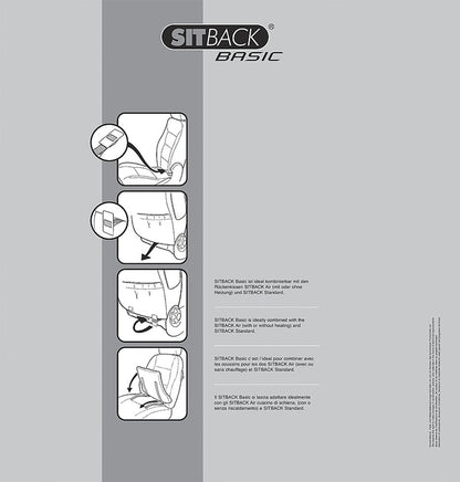 Sitback Basic wedge pillows Colour black