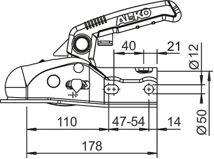 Al-Ko Safety Kit AK 270 incl. Soft-Dock, Distance pieces 35/40/45, push lock