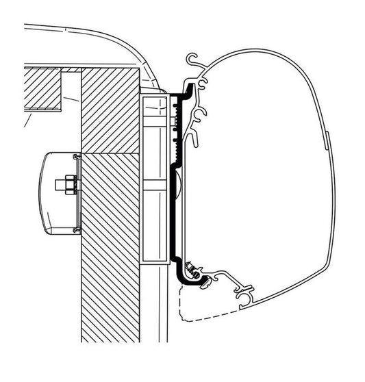 Adapteris Thule Carado Sunlight rinkinys, skirtas montuoti ant sienos