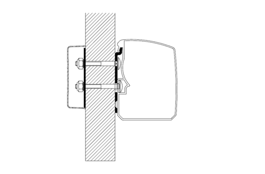THULE adapteris sieninei markizei Omnistor 3200 Flat Wall