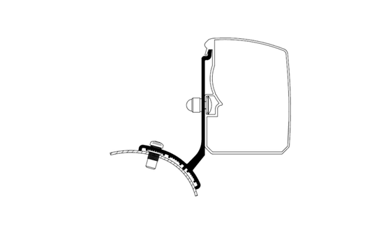 THULE adapteris sieninei markizei Thule Omnistor 3200 Trafic/Vivaro/Talento/NV300 Minivenas Fiksuotas