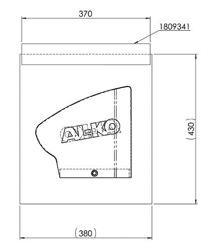 Weather protection AL-KO Ball clutch colour black