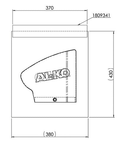 Weather protection AL-KO Ball clutch colour black