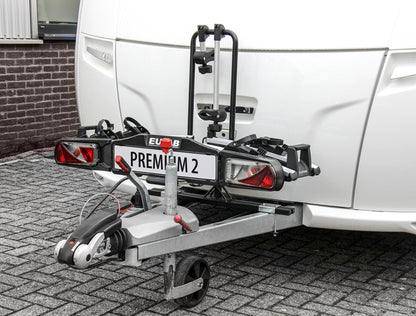 Mount LAS for bicycle rear carrier on the drawbar