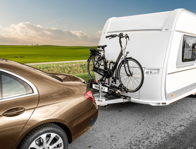 Mount LAS for bicycle rear carrier on the drawbar