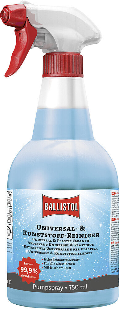 Universalus ir plastiko valiklis BALLISTOL Talpa 750 ml