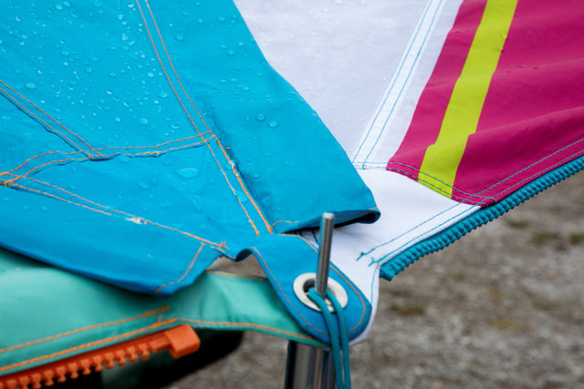 Connectable awning SIMEX Color ocher TC-Zip-Protect Canvas Single