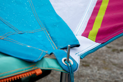 Connectable awning SIMEX Color ocher TC-Zip-Protect Canvas Single