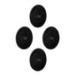 Metalinės Nano Gel Pads silwy skersmens 7,5 cm rinkinys iš 4 spalvų juodos