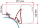 Adapterio komplektas FIAMMA F43 mikroautobusas VW T5/T6 California