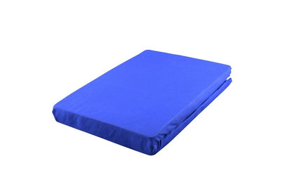 Jersey stretch fitted sheet 140 / 200 - 160 / 200 cm Colour tundra blue