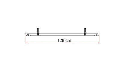 Bike rail FIAMMA Rail Plus 128 cm Colour aluminium / black