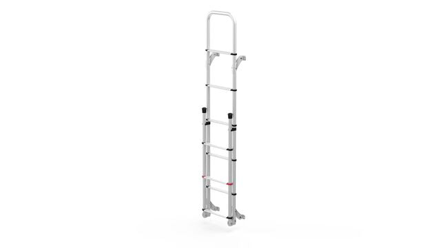 Rear ladder FIAMMA Deluxe DJ, col. anodised