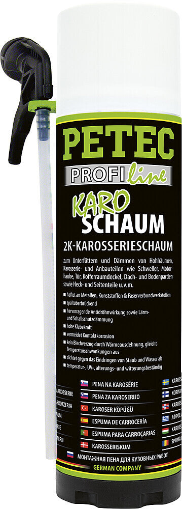 2K važiuoklės putos Petec CHASSIS FOAM turinys 400 ml