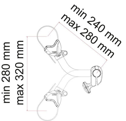 Spacer Bike Block FIAMMA Pro S2 col. aluminium